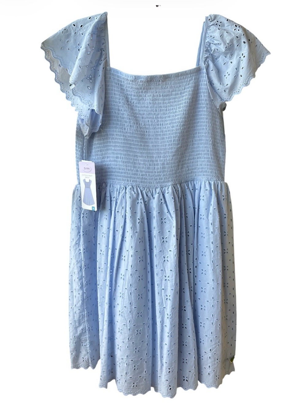 2. NWT Blueberi Boulevard Cotton Eyelet Dress Peri Blue Size XL
